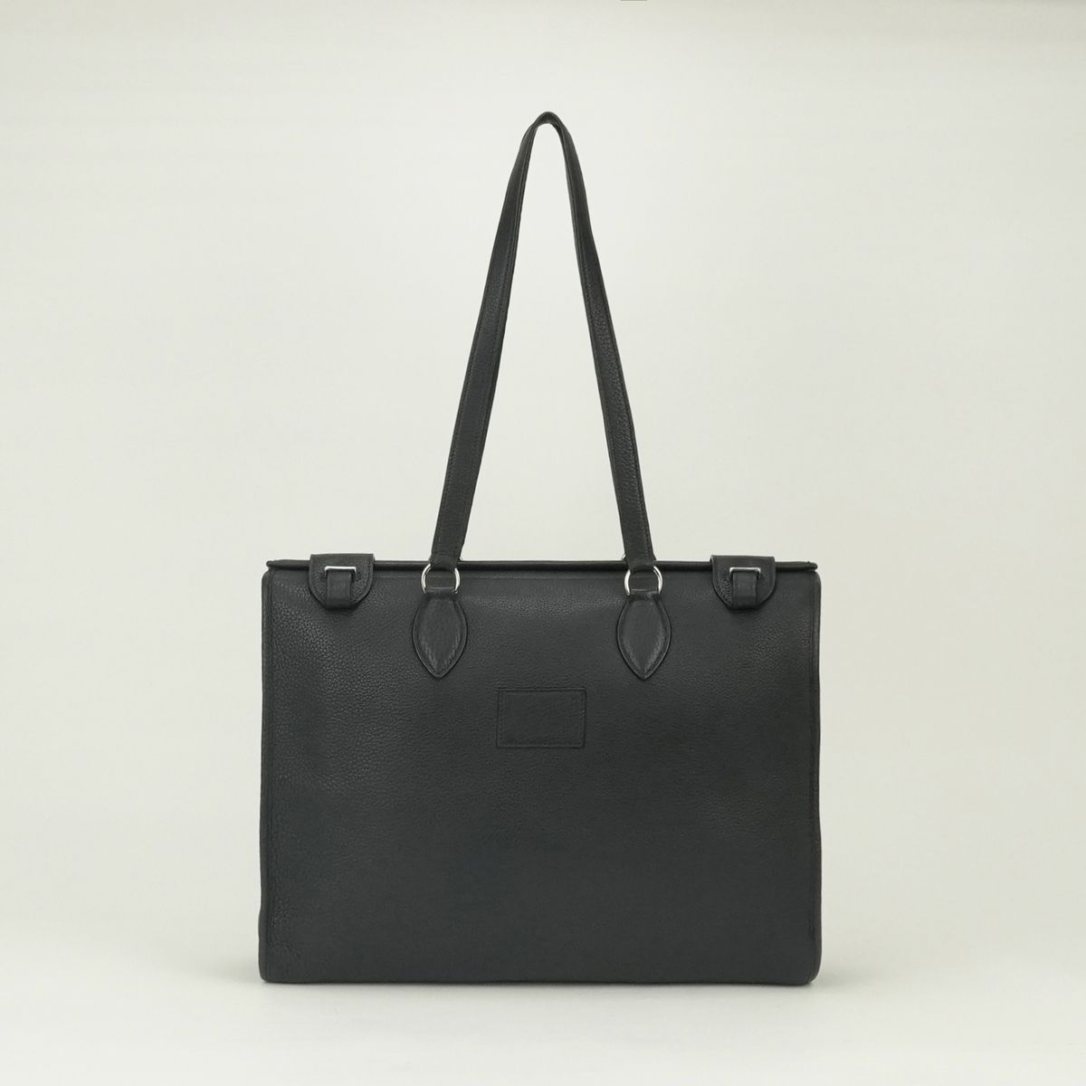 Hermes Cabas 40 Business Briefcase Taurillon Clemence Dark Navy