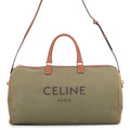 Celine Boston Bag Logo Canvas Leather 2-Way