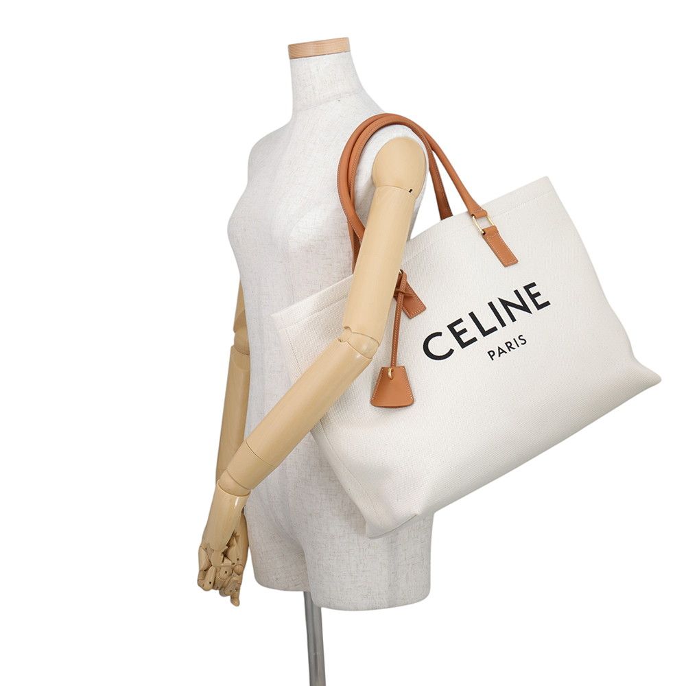 Celine Tote Bag Horizontal Cabas Canvas — view 4