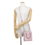 Prada Embossed Triangle Logo Mini Leather 2-Way Handbag — view 5