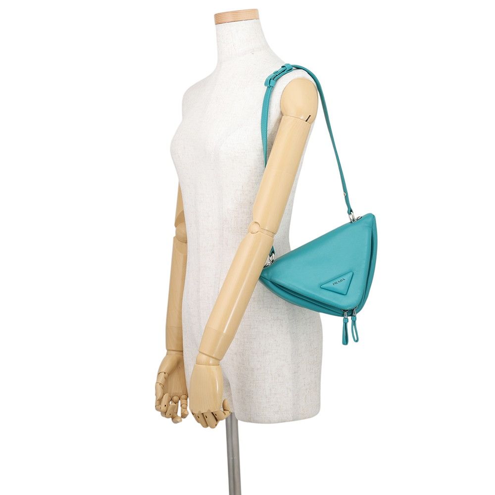 Prada Padded Triangle Leather 2-Way Handbag — view 5