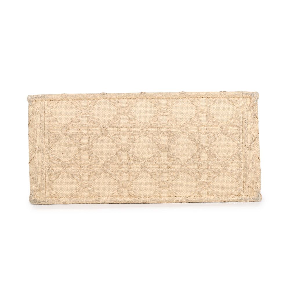 Dior Tote Bag Book Cannage Raffia Black — view 3