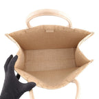 Dior Tote Bag Book Cannage Raffia Black — view 5