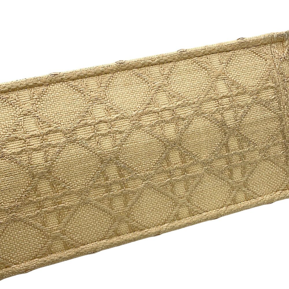 Dior Tote Bag Book Cannage Raffia Black — view 8