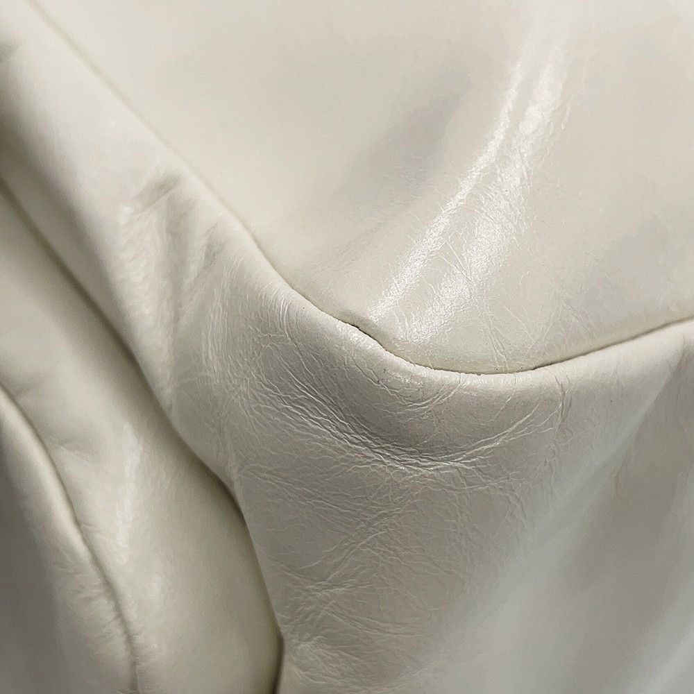 Prada Handbag Dangle Top Mini Leather White — view 7