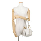 Prada Handbag Dangle Top Mini Leather White — view 4