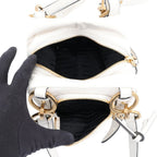 Prada Handbag Dangle Top Mini Leather White — view 5