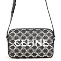 Celine Shoulder Bag Triomphe Horizontal Black White