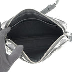Celine Shoulder Bag Triomphe Horizontal Black White — view 5
