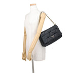 Prada Shoulder Bag System Patchwork Leather Black — view 4
