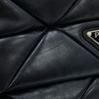 Prada Shoulder Bag System Patchwork Leather Black — view 6