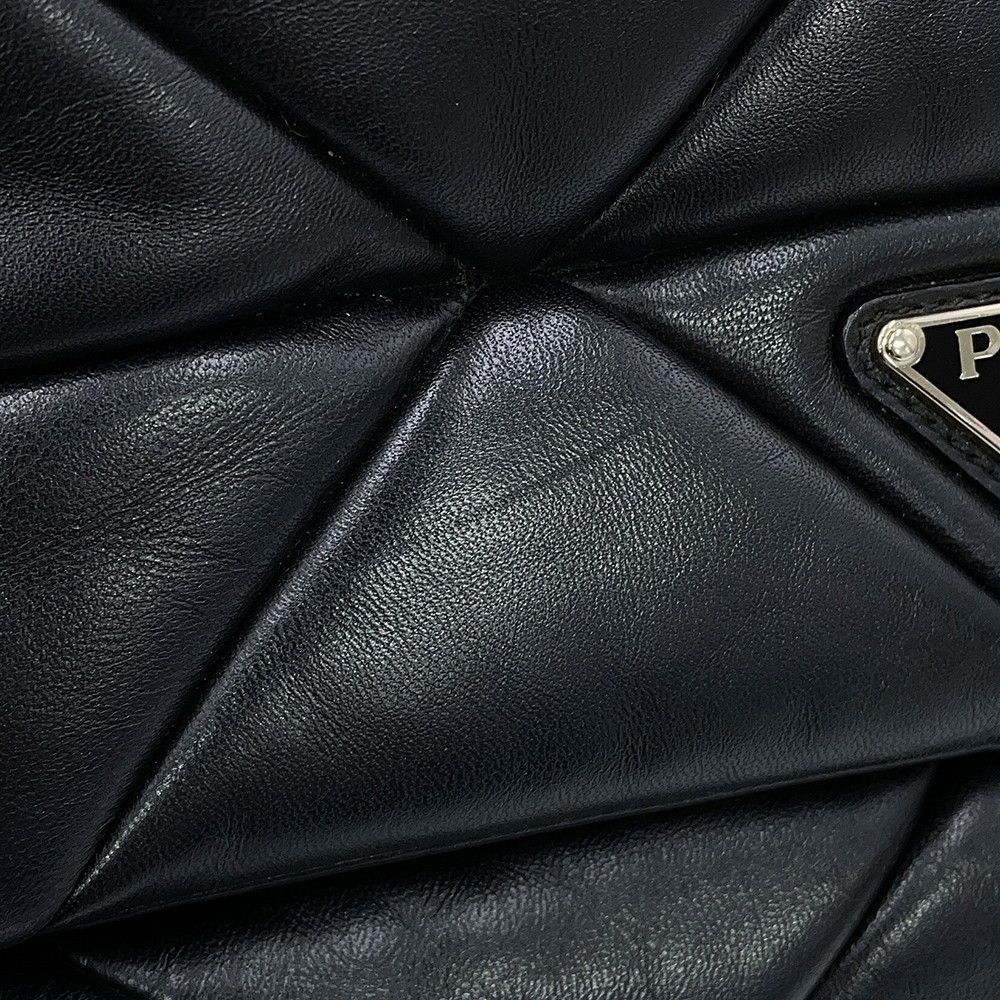 Prada Shoulder Bag System Patchwork Leather Black — view 6