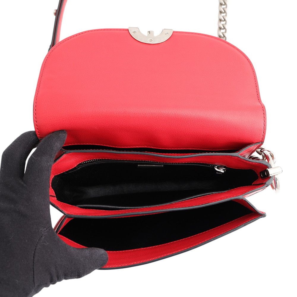 Prada Chain Shoulder Bag Leather — view 6