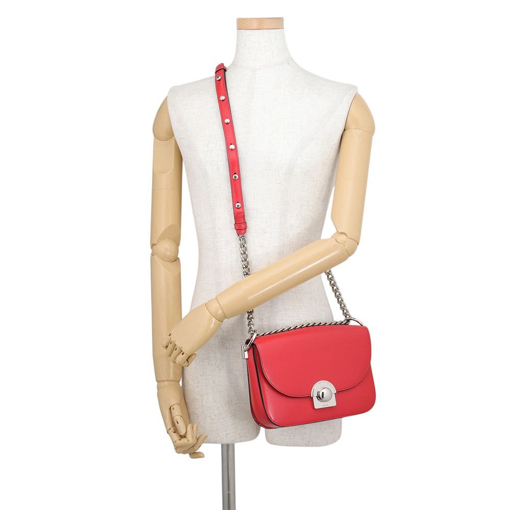 Prada Chain Shoulder Bag Leather — view 5