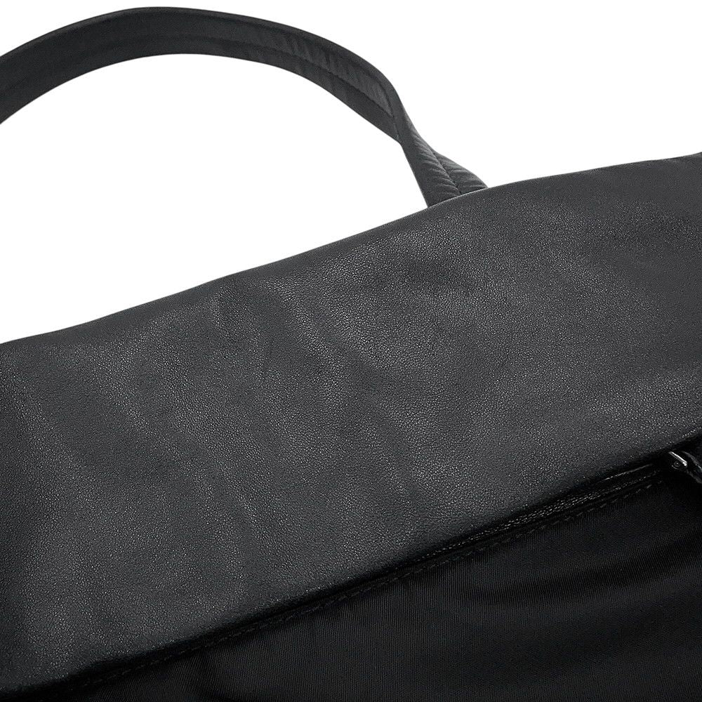 Prada Tote Bag Nylon Leather Black — view 6