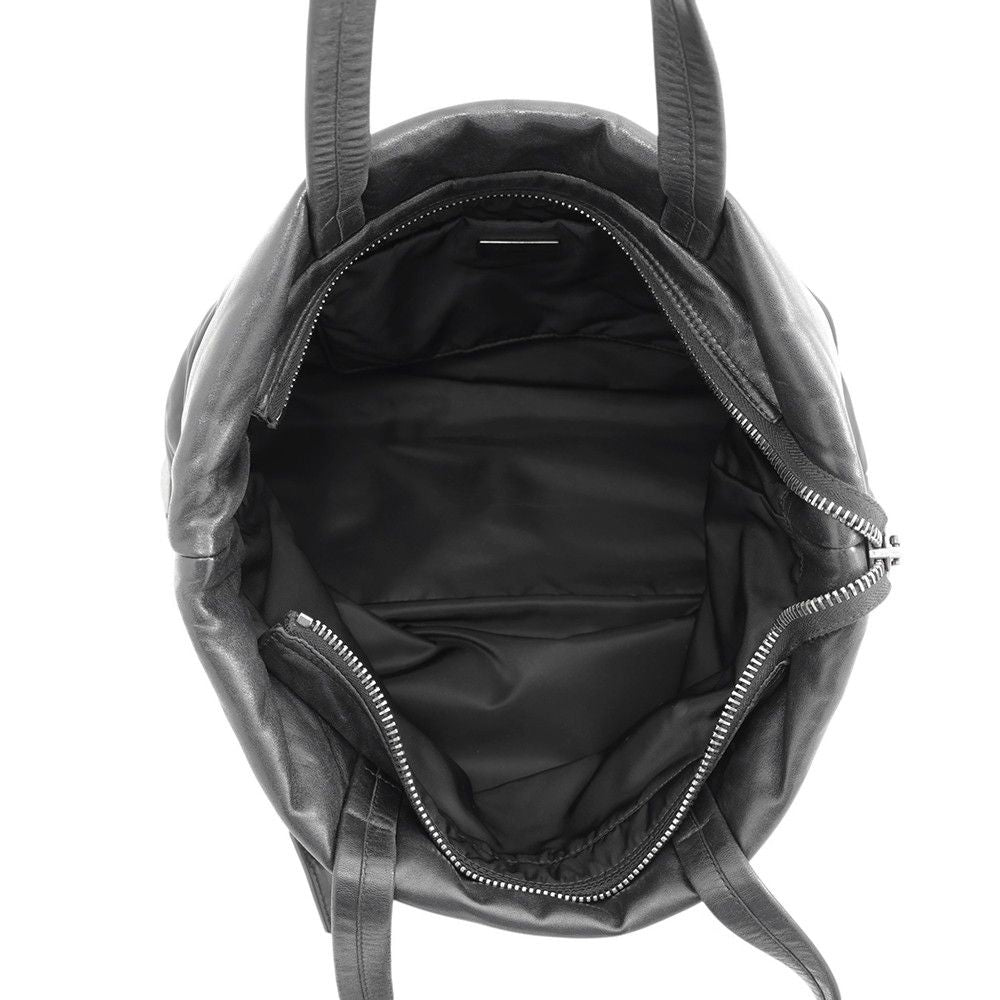 Prada Tote Bag Nylon Leather Black — view 5