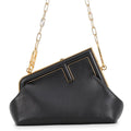 Fendi Clutch First Small 2-Way Shoulder Bag Black