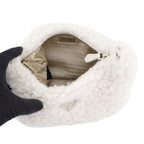 Prada Shoulder Bag Re Edition Wool Cashmere 2-Way White — view 6