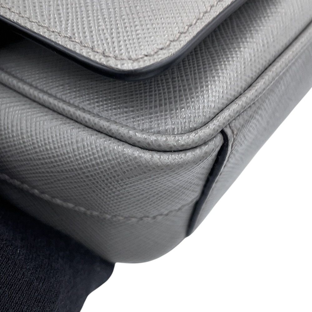 Prada Shoulder Bag Triangle Logo Saffiano Leather — view 6