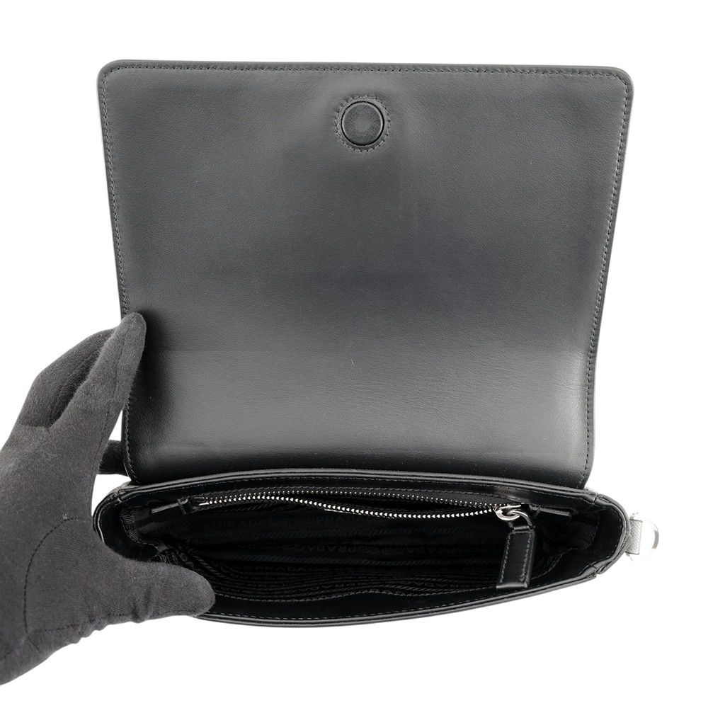 Prada Shoulder Bag Triangle Logo Saffiano Leather — view 5