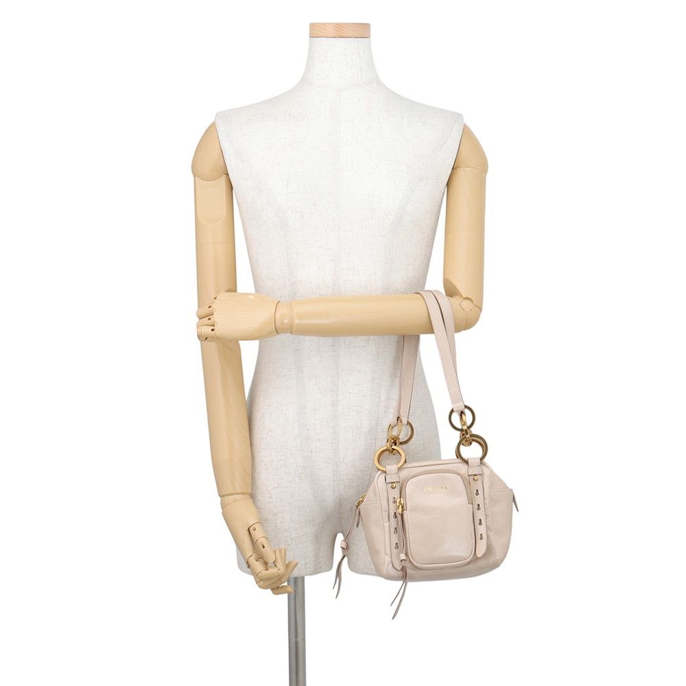 Prada Handbag Top Mini Bag Dangle Leather — view 4