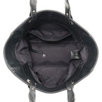 Chanel Tote Bag Paris Biarritz MM Quilted Coco Charm Black — view 5