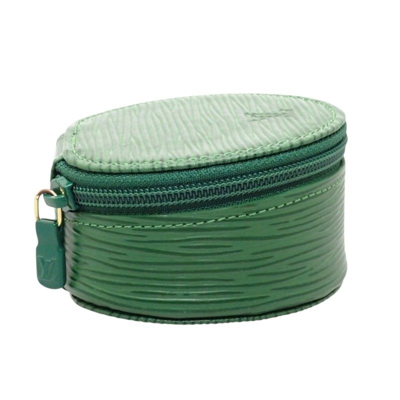 Louis Vuitton Ecrin Bijou 8 Epi Leather Borneo Green Gold Case Pouch — view 6