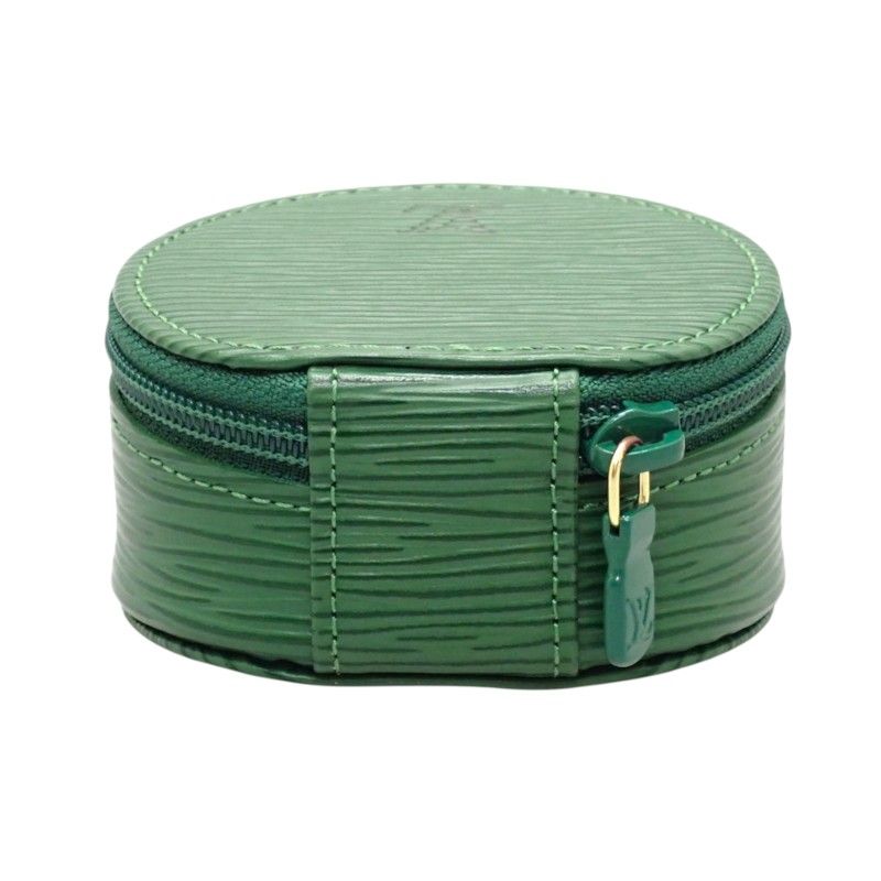 Louis Vuitton Ecrin Bijou 8 Epi Leather Borneo Green Gold Case Pouch — view 8