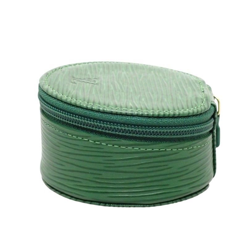Louis Vuitton Ecrin Bijou 8 Epi Leather Borneo Green Gold Case Pouch — view 5