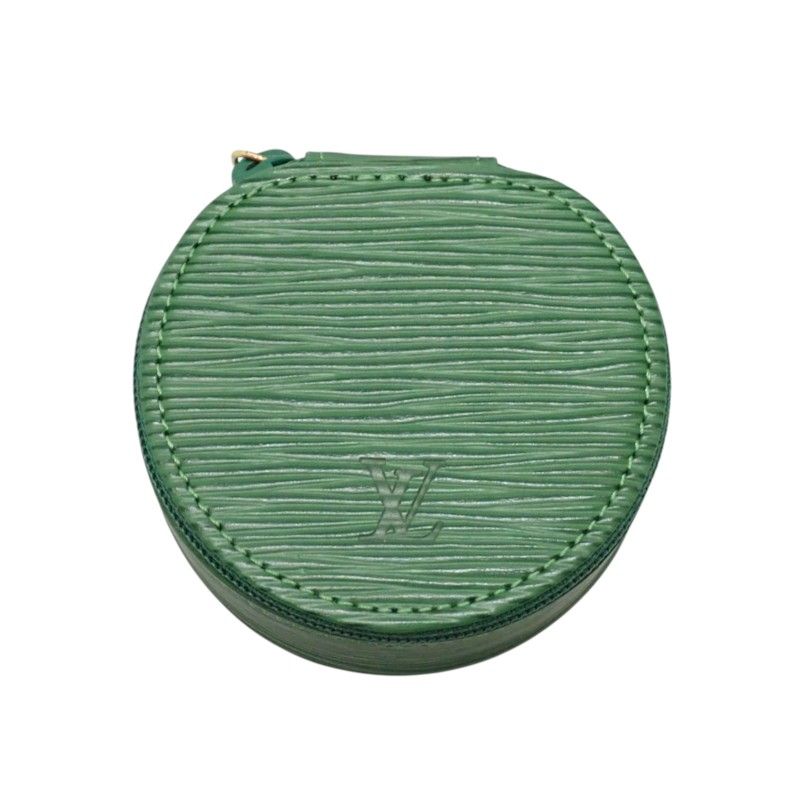 Louis Vuitton Ecrin Bijou 8 Epi Leather Borneo Green Gold Case Pouch