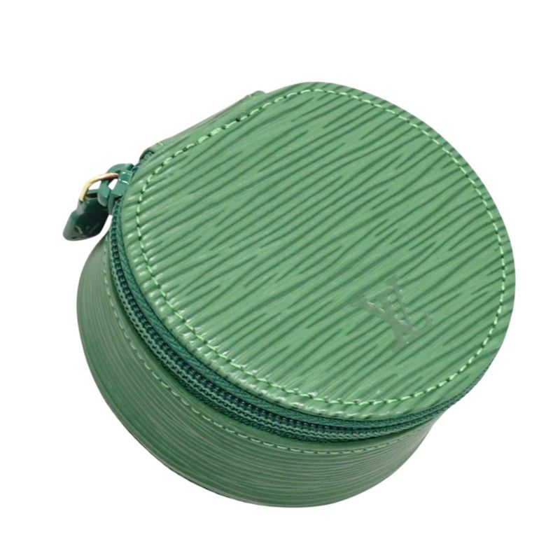 Louis Vuitton Ecrin Bijou 8 Epi Leather Borneo Green Gold Case Pouch — view 4