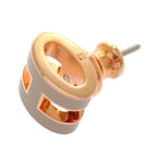 Hermes Mini Pop Earrings Included Metal Pink Gold Gray Ju — view 7
