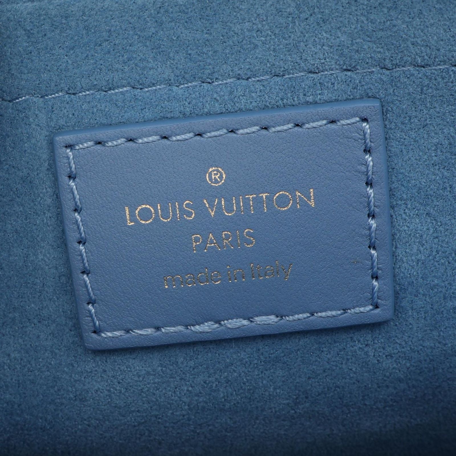 Louis Vuitton Shoulder Bag New Wave Chain MM 2-Way Denim Leather — view 4