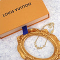 Louis Vuitton Bre Baby Monogram Flower Metal Gold Included Bracelet