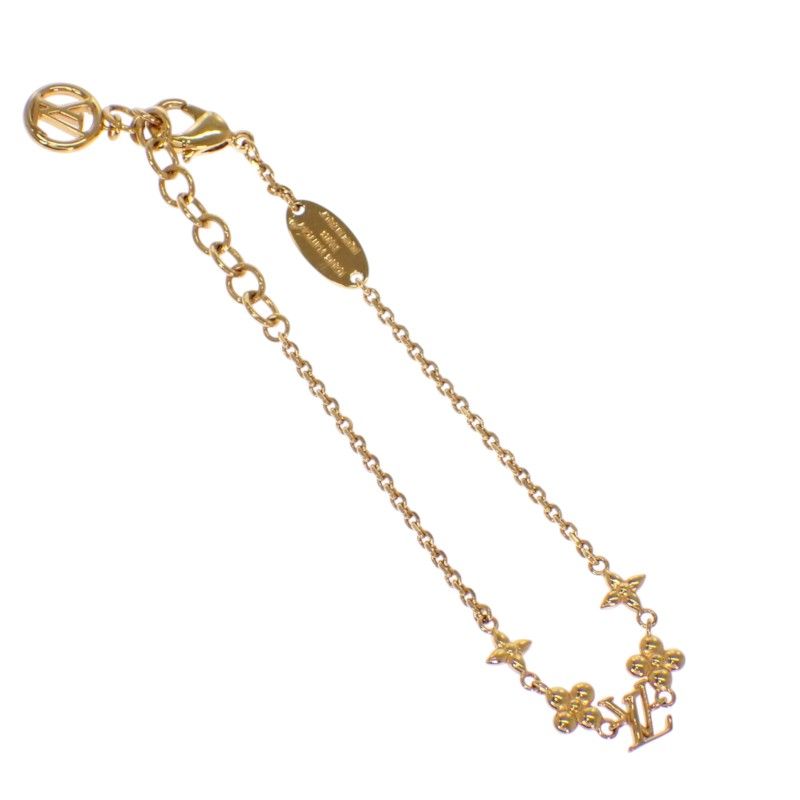 Louis Vuitton Bre Baby Monogram Flower Metal Gold Included Bracelet — view 5