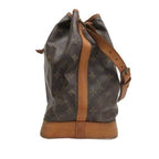 Louis Vuitton Monogram Noe Shoulder Bag Brown — view 3