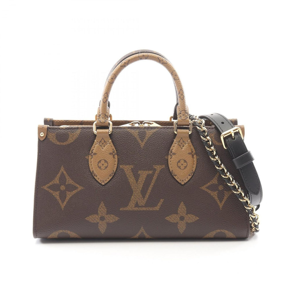 Louis Vuitton Handbag On The Go East West Chain Monogram Reverse 2-Way Canvas on