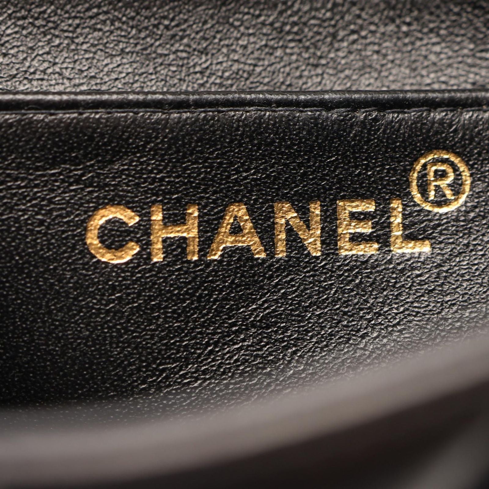 Chanel Shoulder Bag Quilted Diana Flap Black Lambskin Chain — view 4