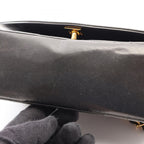 Chanel Shoulder Bag Quilted Diana Flap Black Lambskin Chain — view 8