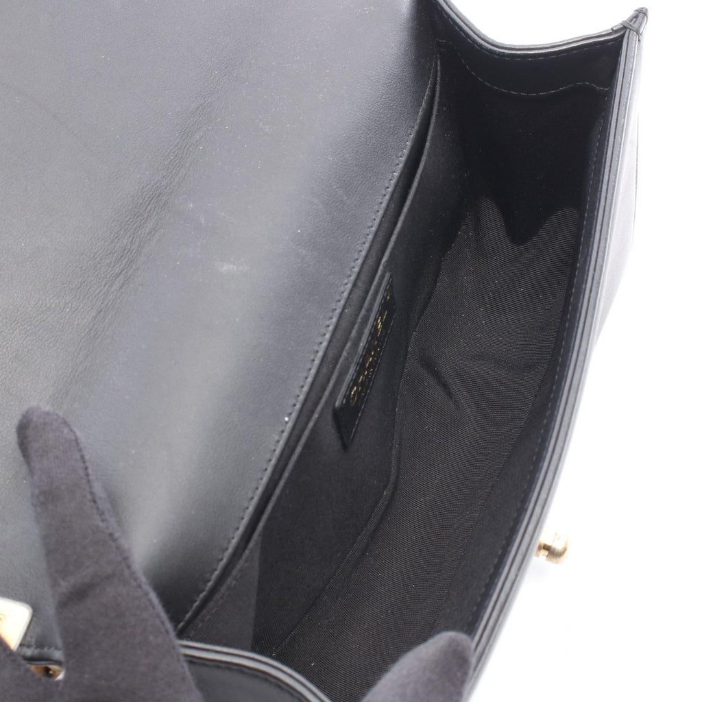 Chanel Shoulder Bag Boy Black Lambskin Boy Chain — view 3
