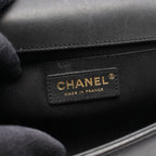 Chanel Shoulder Bag Boy Black Lambskin Boy Chain — view 4