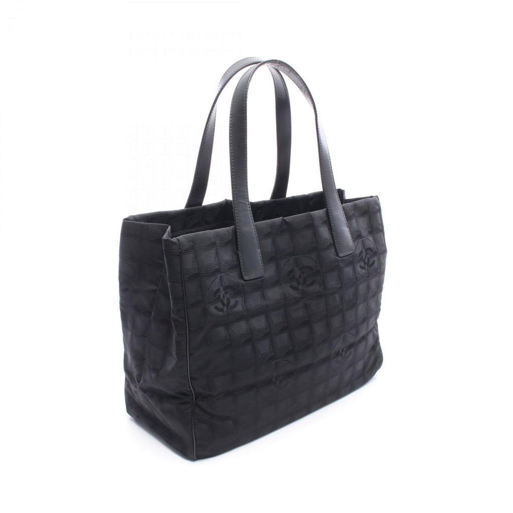 Chanel Tote Bag New Travel Line MM Black Nylon Leather MM — view 2