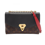 Louis Vuitton Shoulder Bag Sun Placido Monogram Noir Canvas Leather