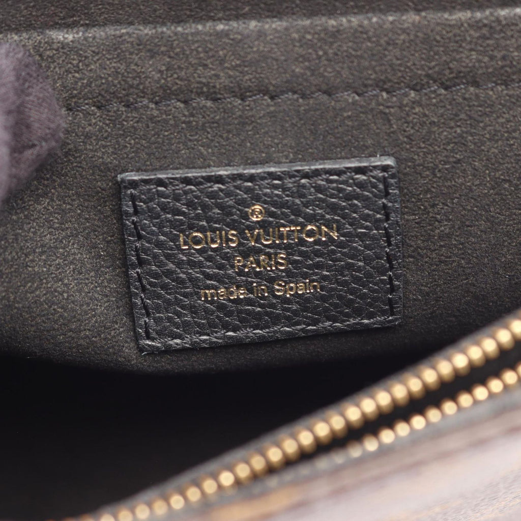 Louis Vuitton Shoulder Bag Sun Placido Monogram Noir Canvas Leather — view 4