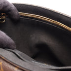 Louis Vuitton Shoulder Bag Sun Placido Monogram Noir Canvas Leather — view 8