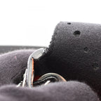 Chanel Shoulder Bag Round Flap Perforated Combination Black Caviar Leather — view 6