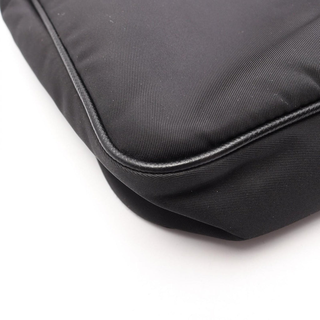 Prada Shoulder Bag Re Edition 2-Way Black Nylon Saffiano Leather — view 8