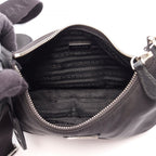 Prada Shoulder Bag Re Edition 2-Way Black Nylon Saffiano Leather — view 3