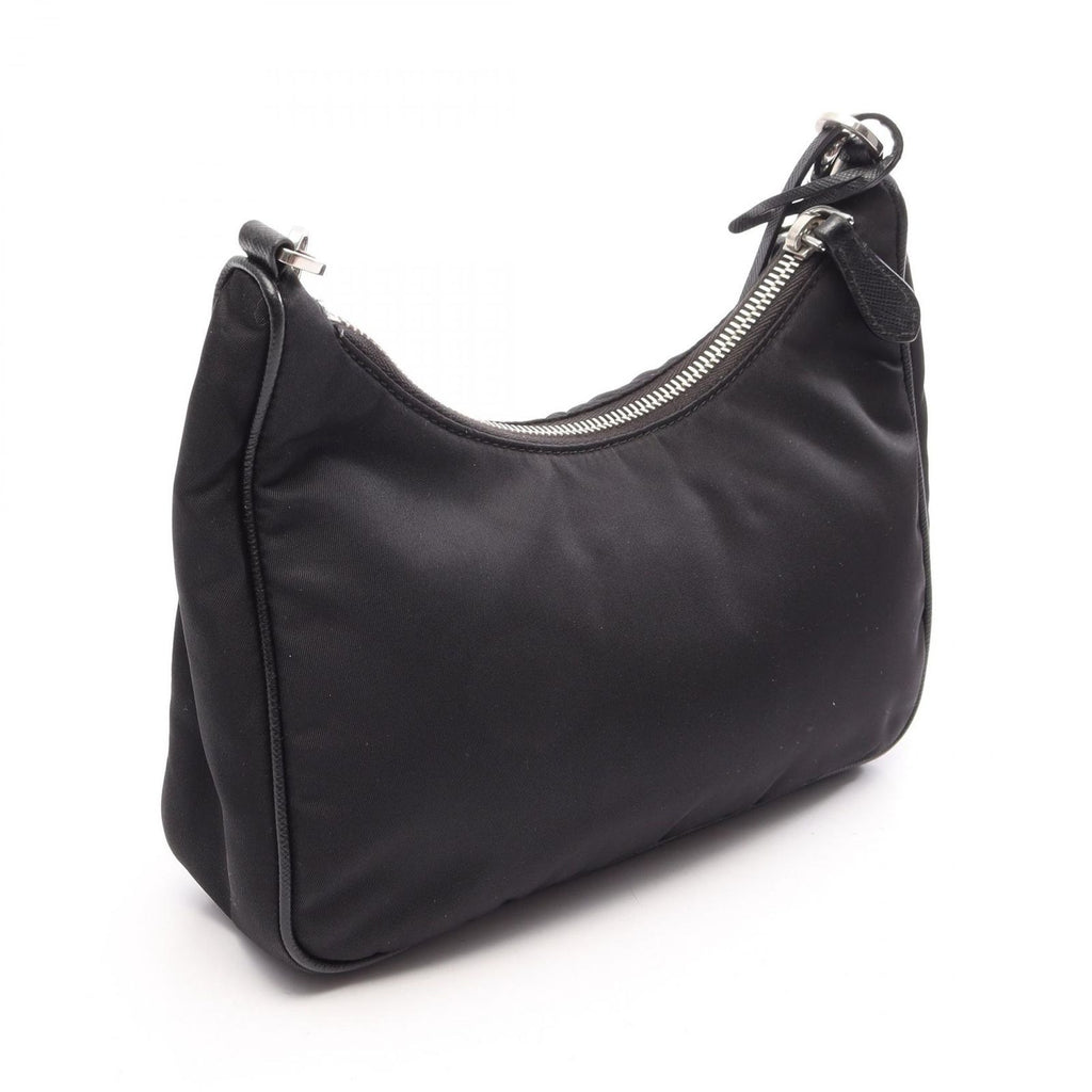 Prada Shoulder Bag Re Edition 2-Way Black Nylon Saffiano Leather — view 2