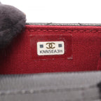 Chanel Shoulder Bag Quilted Card Slot Black Caviar Leather Classic Flap — view 5
